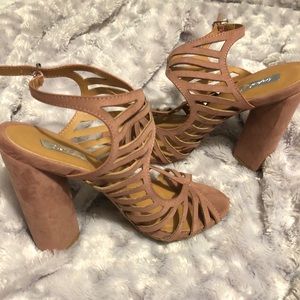 Blush pink heels